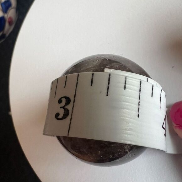 Smoky Quartz Crystal Sphere Marble (#9) - Picture 7 of 9